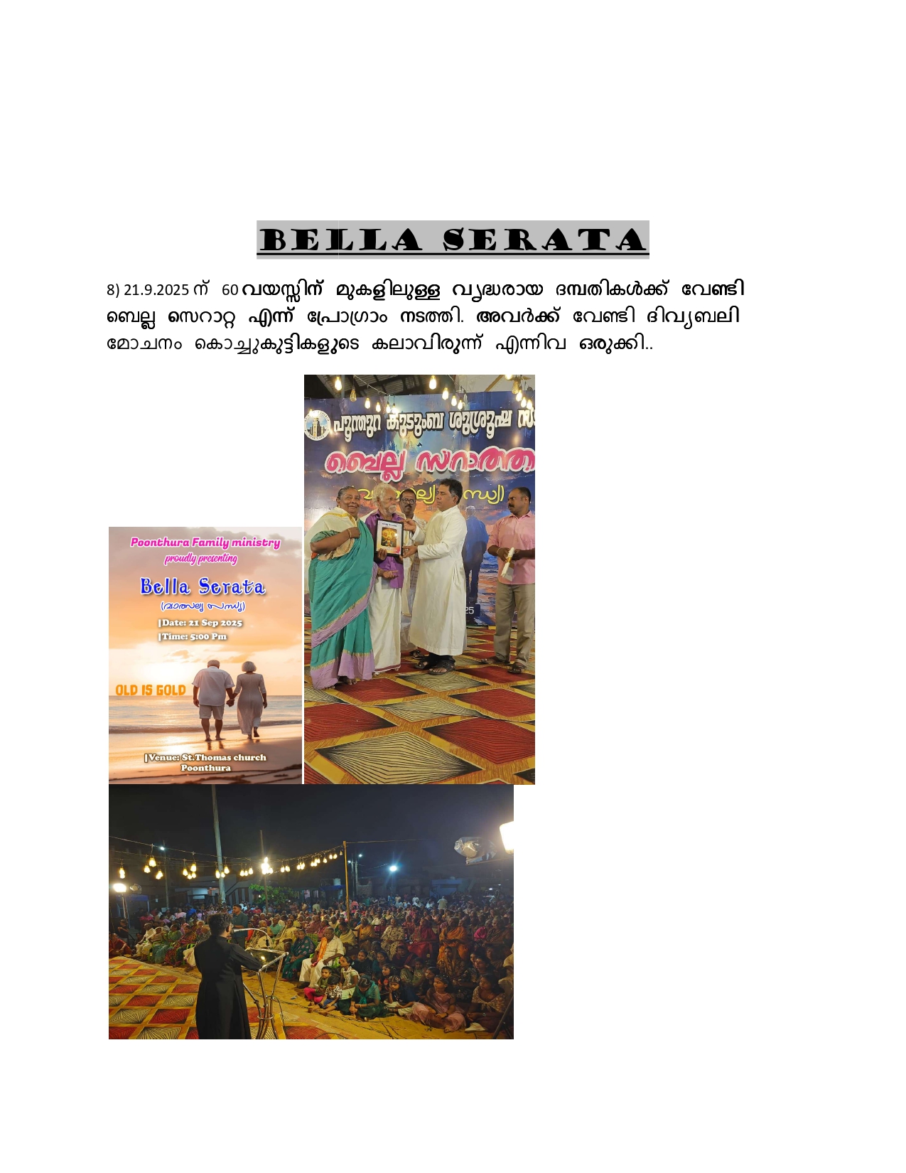 Family Ministry Report